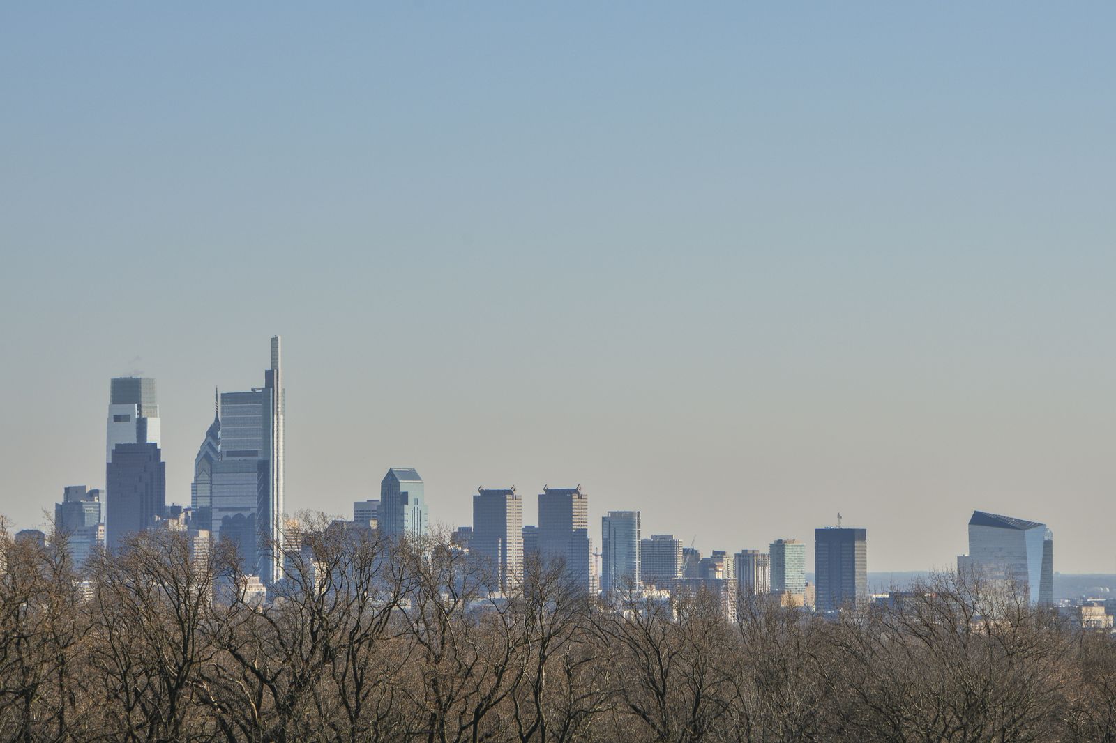 Philadelphia skyline from The Helston
