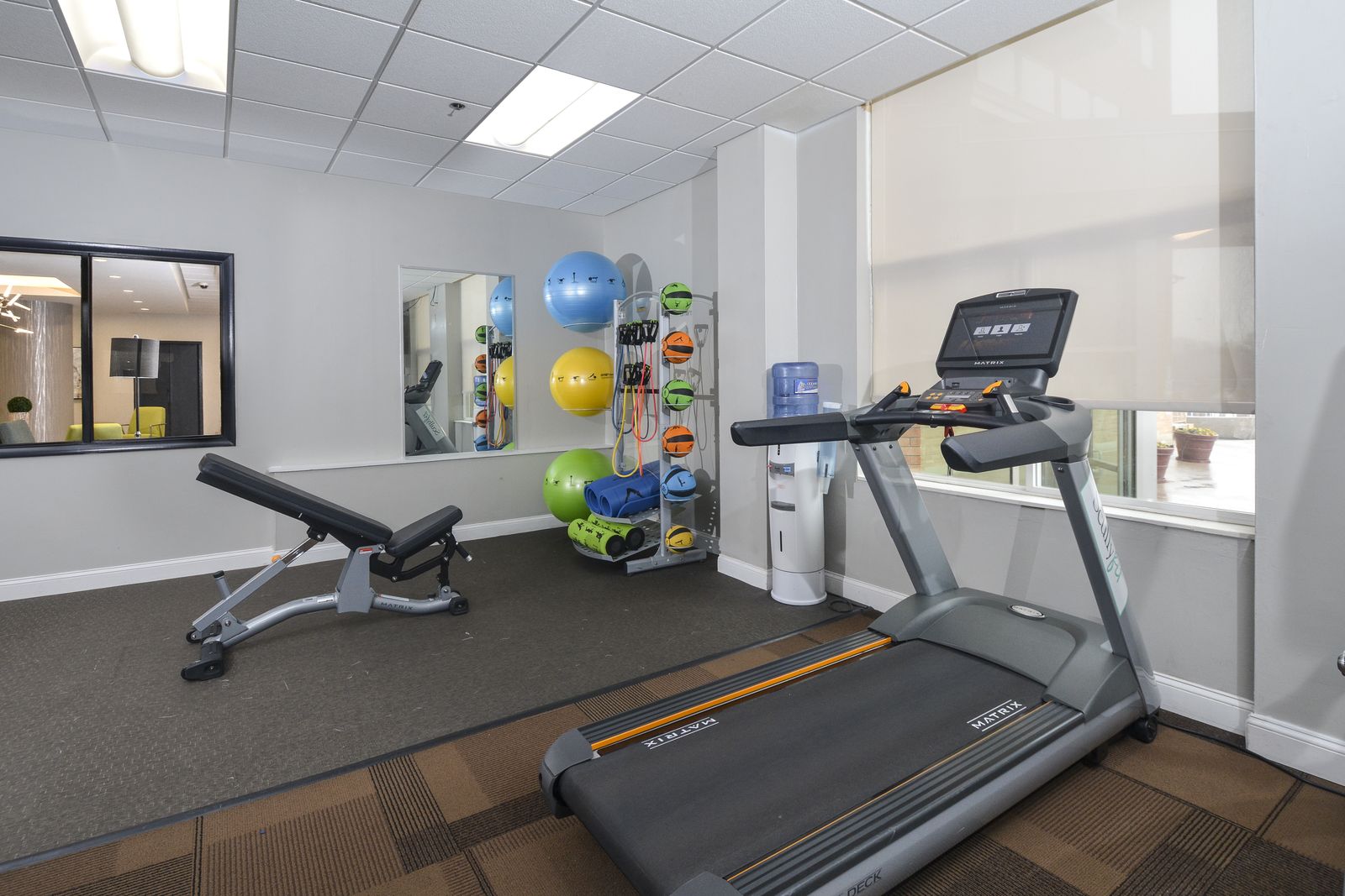 Fitness center cardio area